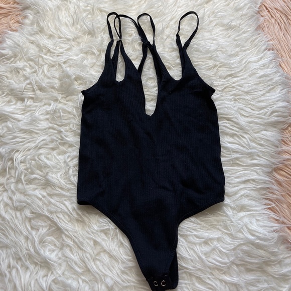 Free People Limitless Seamless Ribbed Bodysuit - Picture 3 of 7